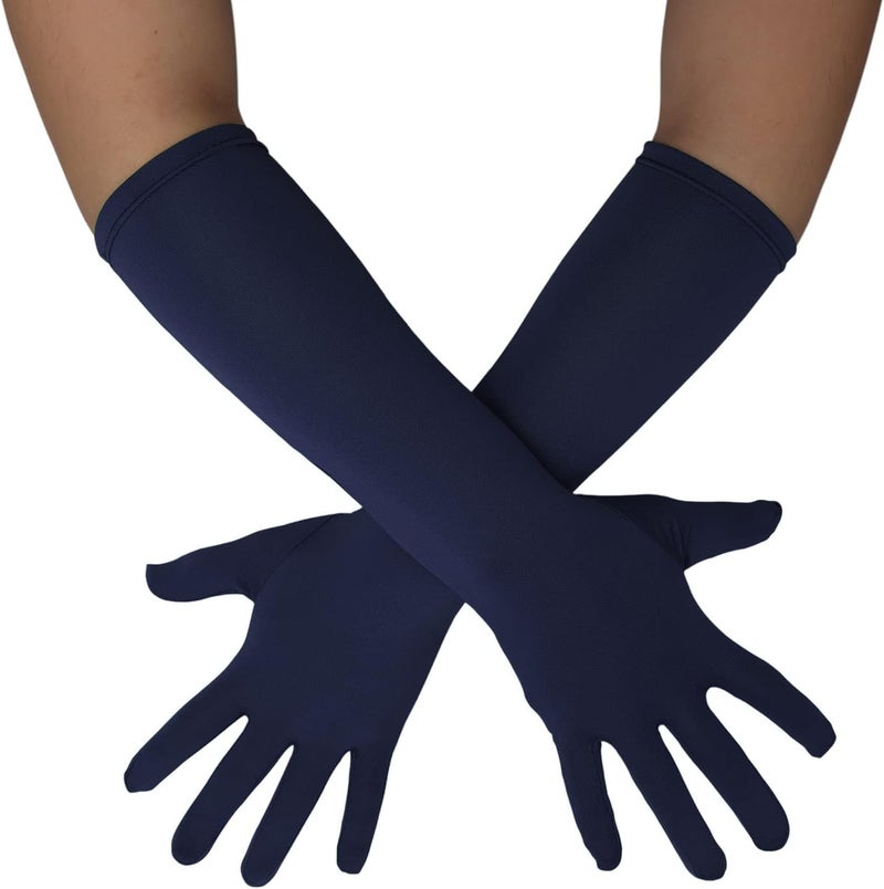 Sheface Men's and Women's 15'' Long Spandex Banquet Party Wedding Gloves - Stretchy Costumes - Image 1